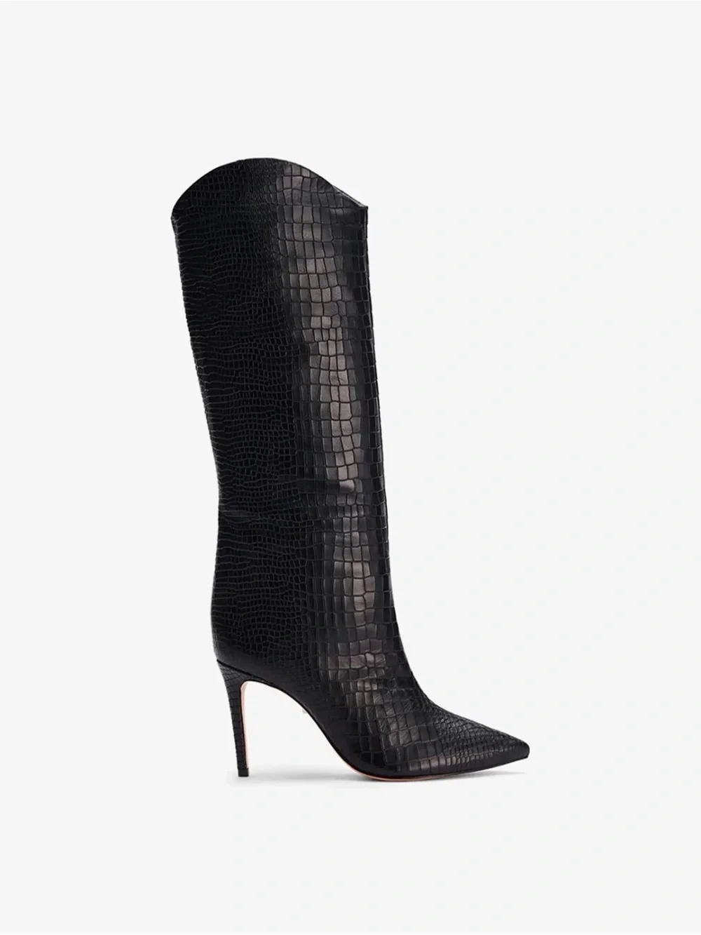 Schutz Maryana Crocodile Knee Boot